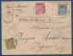 GRIFFE CHARGÉ Sur LETTRE TRICOLORE AFFRANCHIE À 85c Avec SAGE CAD LES MÉES ALPES 1896 ENTETE EUGENE MANUEL Pour DIGNE - 1849-1876: Période Classique