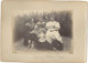 93 EPINAY SUR SEINE- 2 PHOTOS(17x12) -1894-95- TIRAGE ALBUMINÉ-COLLÉES RECTO VERSO SUR CARTON GROUPE FAMILIALE -BIEF - - Other & Unclassified