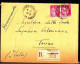 Francia,Racc.10-11-33 Da Tolosa,Rue Bayard Per Torino,al Retro Bollo Amb.Ventimiglia-Genova11-11-33 E Torino 12-11-33 - 1921-1960: Période Moderne