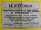 Journal Le National Du 26 Octobre 1935. Front Populaire Ligues Nationales Herriot Rucart Taittinger - Andere & Zonder Classificatie