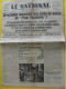 Journal Le National Du 26 Octobre 1935. Front Populaire Ligues Nationales Herriot Rucart Taittinger - Other & Unclassified