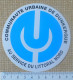 AUTOCOLLANT COMMUNAUTE URBAINE DE DUNKERQUE - REGIONALISME - Stickers