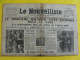 Journal Le Nouvelliste Bretagne Maine Normandie Anjou Du 8 Février 1934. émeute Sanglante Paris Daladier Doumergue Laval - Andere & Zonder Classificatie