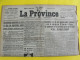 Journal La Province Du 17 Février 1934. émeute Sanglante Paris Nicol Delahaye Franc-maçon - Otros & Sin Clasificación