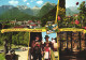 LOFER, SALZBURG, MULTIPLE VIEWS, ARCHITECTURE, MOUNTAIN, POOL, RESORT, FOLKLORE, COSTUME, GIRL, AUSTRIA, POSTCARD - Lofer