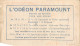 P-24-Mi-Is-2068 : CARTE VISITE MARSEILLE ODEON PARAMOUNT. 162 LA CANEBIERE CARTE ABONNEMENT CINEMA 1931 - Non Classés