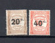 Frankreich 1917 P 42/43 Portomarke Mit Aufdruck Ungebraucht/MLH - 1859-1959 Nuevos