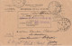 Carte  (bulletin De Santé) De L' HÔPITAL COMPLEMENTAIRE N°20 / LE MANS."  + Autre Cachet Au Verso (déesse Assise). - Guerre De 1914-18