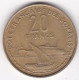 Côte Française De Somalie Djibouti 10 Francs 1965, Bronze Aluminium , Lec# 48, TTB - Gibuti