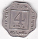 Inde 4 Annas 1920 Bombay George V, En Cupro Nickel, KM# 519 - Indien