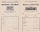 2 Factures Saint Laurent Lès Mâcon (01 Ain) De La Boucherie Descombes 1910 Puis Des Repreneurs Labruyère 1920 (14 X 9cm) - Alimentaire