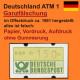 Deutschland Bund ATM 1 - Ganzfälschung Im Offsetdruck, Alles Ist Falsch, Papier, Vordruck, Aufdruck, Ohne Gummi, - Timbres De Distributeurs [ATM]