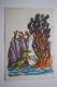 PUTANITSA - Fairy Tale By Chukovsky - Fireman (Firefighter) OLD USSR PC 1964 Crocodile Monkey - Firemen