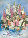 Fleurs - Art Peinture - Heide Dahl - Delfter Bauernkrug - Flowerpot From Delft - Carte Gauffrée - CPM - Voir Scans Recto - Fleurs