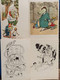 Russian Fairy Tale / Chukovsky . 12 PCs Lot / Old Postcard 1960 - Crocodile - Scooter - Fairy Tales, Popular Stories & Legends