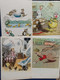 Russian Fairy Tale / Chukovsky . 12 PCs Lot / Old Postcard 1960 - Crocodile - Scooter - Contes, Fables & Légendes