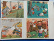 14 PCs Lot - "Three Little Pigs" English Fairy Tale - Old Soviet Postcard - 1969 Pig Wolf - Contes, Fables & Légendes