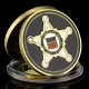 Pièce Médaille NEUVE Plaquée Or - United-States Secret Service - Andere & Zonder Classificatie
