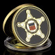 Pièce Médaille NEUVE Plaquée Or - United-States Secret Service - Other & Unclassified