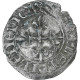 France, Charles VI, Florette, 1417-1422, Rouen, Billon, TB+, Duplessy:387 - 1380-1422 Carlo VI Il Beneamato