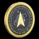 Delcampe - Pièce Médaille NEUVE Plaquée Or - US Space Force Department Of The Air Force - Andere & Zonder Classificatie