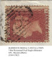 Great Britain 1856 Cover Sent From Royston To London Stamp 1 Penny Red Perforate Corner Letter IA Queen Victoria - Covers & Documents