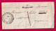 CURSIVE 11 RIEUPEYROUX AVEYRON TAXE LOCALE 1 POUR VILLEFRANCHE DE ROUERGUE 1849 LETTRE - 1801-1848: Vorläufer XIX