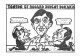 Politique Caricature Illustration Lardie Mitterrand Rocard Jouent Dukakis Illustrateur Tirage 85 Exemplaires Franc Maçon - Satirical