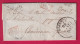 CURSIVE 58 BRESLE OISE + PP ROUGE CAD TYPE 13 BEAUVAIS POUR LANDERNAU FINISTERE LETTRE - 1801-1848: Voorlopers XIX