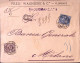 1896-effigie C.40 E 25 (40+45) Su Frontespizio Intero Di Raccomandata Firenze (1 - Storia Postale