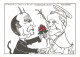 & Politique Caricature Mitterrand Pape La Rencontre Du Diable Et Du Bon Dieu Illustration Lardie Illustrateur - Satiriques