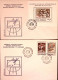 1979-Romania Esposizione Filatelica SOCFILEX Serie Cpl. (3187/0+Fg.136) Su 3 Fdc - FDC