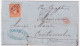 1871-Francia C.40 Su Soprasritta Marsiglia (22.8) Per Civitavecchia, Manoscritto - 1862 Napoléon III