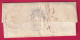 CURSIVE 18 MEYMAC CORREZE T13 USSEL BOITE RURALE U EN ROUGE DE TARNAC DECIME RURAL POUR CASTILLON GIRONDE 1837 LETTRE - 1801-1848: Précurseurs XIX