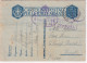 1943-R. DRAGAMINE R.D. 9 Ovale Viola Su Cartolina Franchigia PM 23 (18.4) - Poststempel