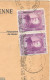 Principauté De Monaco  Sur Lettre  1933 - Covers & Documents