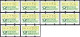 Deutschland Bund ATM 1.2 Hu Tastensatz TS7 10-400Pf. Postfrisch, Nagler Automatenmarken - Machine Labels [ATM]