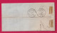 N°22 GC 19 CAD TYPE 22 AIGREFEUILLE D'AUNIS CHARENTE INFERIEURE INDICE 17 CACHET ARRIVE ROUEN AU RECTO LETTRE - 1849-1876: Période Classique