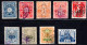 Japan, 9 Stamps With Perfins (9 Marken M. Firmenlochungen) - Oblitérés
