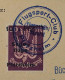 Flugmarke 13 E, Büchelberg 10 Mk. Auf Karte *FLUGZEUG ROTER TEUFEL*, KW 150,- € - Nooduitgaven Britse Zone