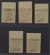 Dienstmarke  52-56 U ** 5-50 Pfg. Komplett UNGEZÄHNT, Geprüft, KW 1350,- € - 1922-1923 Local Issues