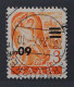 SAARLAND 227 II K, Aufdruck KOPFSTEHEND, Gestempelt, Fotoattest BPP ! KW 750,- € - Oblitérés