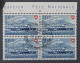 Schweiz 480-83 (SBK B34-37), VIERERBLOCK Ersttags-Sonder-Stempel KW 175,- € - Used Stamps