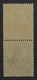 1917, Dt.Reich Zusammendr. S 8 Ba ** Germania 7 1/2 Pfg.+15 Pfg, Violett, 600,-€ - Carnets & Se-tenant