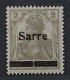 1920, SAAR 1 II A ** Germania/Sarre 2 Pfg. Type II + Plattenf. Geprüft 550,-€ - Ungebraucht
