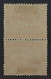 1921, SAAR 73 A Kdr IV,Aufdruck 15 C. KEHRDRUCK Senkrecht, Originalgummi, 120,-€ - Nuevos