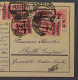 1923, Deutsches Reich 309 B MeF, 8 Stück Auf Karte Nach ENGLAND, Geprüft 2100,-€ - Cartas & Documentos