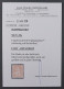 SCHWEIZ 28 A (SBK 36 A), 1 Fr. Unterdruck Rötlich, Originalgummi Geprüft 1400,-€ - Neufs