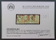 1861, ÖSTERREICH 19 DREIERSTREIFEN Stempel ROT + Schwarz, SELTEN, Geprüft 570,-€ - Used Stamps