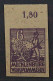 1946, SBZ 33 Y D U ** 6 Pfg. Bauer UNGEZÄHNT, FARBE ! Postfrisch, Geprüft 300,-€ - Neufs